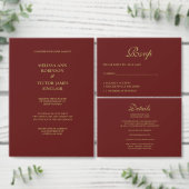 Kerst dubbele kant programma kaart (Personaliseer de collectie van deze zelfstandige maker.)