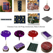 kerstbomen Shades van Paarse Labels Cadeaulabel