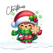 Kerst augurk met kerstmuts tissuepapier