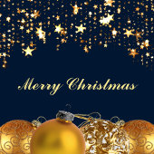 Kerst Gouden Sterren, Baubles, Tree Return Adres Etiket