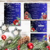 Uitnodiging voor kerstfeestdag tijdens bruiloft