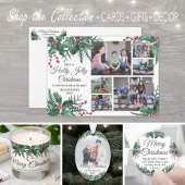 Holly Jolly KerstGreenery Return Address Etiket
