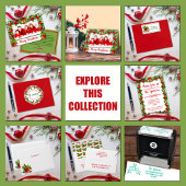 Holly Leaves and Berries Custom Photo Print