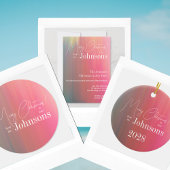 Kerstmis in Juli Familienaam en Jaar Papieren Bordje