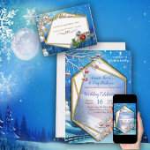 Geometrisch goudLijst Vrijgezellenfeest Kaart