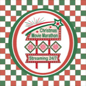 Kerstfilm Marathon Retro Marquee Feestelijk Poker Chips