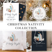 Geboorte religieuze kerst servet