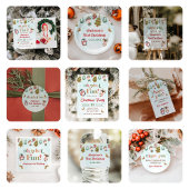 Winter Onederful Kerstmis 1e verjaardagsfeest Kaart