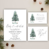 Waterverf kerstboom modern poster