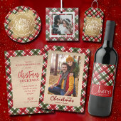 Begroting prettige kerstmis over uitnodigingen van