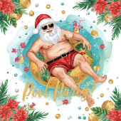 Siamese kat voor Kerstmis in juli Beach thema Tri-Blend Shirt