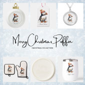Merry Puffin Cadeaupapier