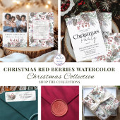 Moderne Kerst Retouradres Winterloof Rubberstempel