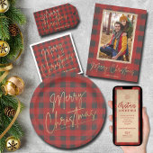 Gold Merry Red Buffalo Pset Wijn Etiket