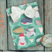 Haai Soort Kerst Inpakpapier