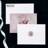 Kerstslee met cadeaus Vakantiepapier Bord