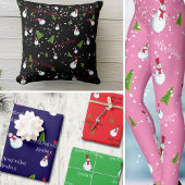 Gepersonaliseerd Christmas Snowman Schort