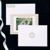 Minimalistische kerststrepen cadeaupapier