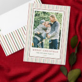 Elegante kerst strepen cadeaulabel (Personaliseer de collectie van deze zelfstandige maker.)