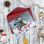 Kerst Toon Meisje in een Winterbos T-shirt