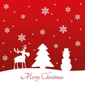 kerstboomrendiertje Snowman Inpakpapier Vel