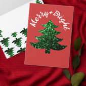 Blauw kerstboomgroen patroon donkerrood leggings (Personaliseer de collectie van deze zelfstandige maker.)