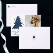 Moody Tree patroon | Dark Midnight Blauwgroen kers Satijnen Lint