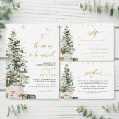 Kerstboom Huwelijk Kaart (Personaliseer de collectie van deze zelfstandige maker.)