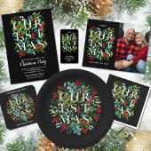 Elegant kerstgroen acryl uitnodigingen