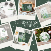 Uitnodiging van de waterverf Forest Kerstmas Party