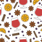 Roodmoer-wijn-xmas tekening poster