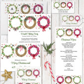 Kerstkrans Making Holiday Party Menu