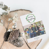 Vrolijk kerstfeest Waterverf met feestdag Wijn Etiket