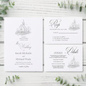 Church Calligraphy Enclosure Card Details Informatiekaartje (Personaliseer de collectie van deze zelfstandige maker.)