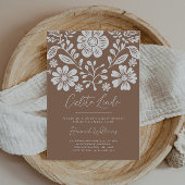 Cielito Lindo Baby shower Terracotta Uitnodiging Kartonnen Onderzetters