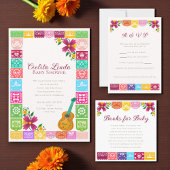 Fiesta Floral Cielito Lindo Baby Shower Napkins Servet