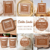 Cielito Lindo Mexicaans Baby shower Dank u Reclamebord Met Voetstuk