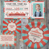 Retro Circus Carnaval Verjaardagsfeest Bedankdoosjes