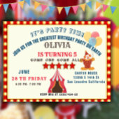 BESTE 5E verjaardag Party Circus thema VIP PASS