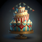 Circus thema verjaardagen gastenboek