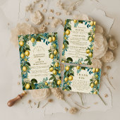 Citrus Blossom Heritage Wedding Kaart