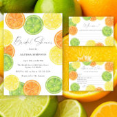 Waterverf citrus Bruids douche