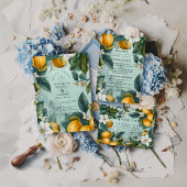 Citrus Garden Botanical Wedding Save The Date