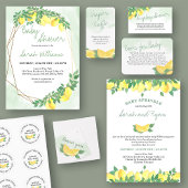 Citrus Lemon Casual Script gepersonaliseerd Likeurfles Etiket