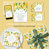 Modern citroen Baby shower Servet