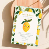 Little Cutie Citrus Baby shower Invitation Kaart