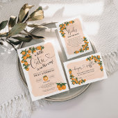 Sweet Citrus Botanical Oranje Greenery Shower Servet