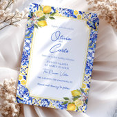 Elegante Lemon Mediterrane bruiloft Menu