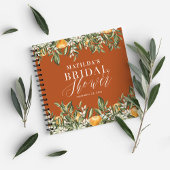 Rustige citrusvruchten vrijgezellenfeest botanisch notitieboek