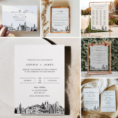 Miami Skyline tafelnummer 3.5x5 Kaart